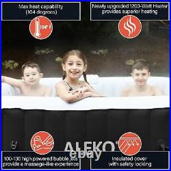 ALEKO Inflatable Improved Version 4 Prs Hot Tub 160 Gallon Up to 130 Bubble Jets