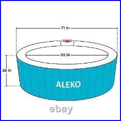 ALEKO Inflatable Improved Version 4 Prs Hot Tub 210 Gallon Up to 130 Bubble Jets