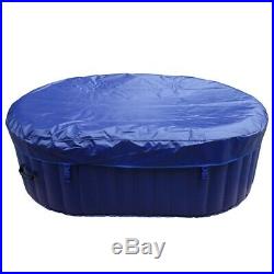 ALEKO Oval Inflatable Hot Tub Personal Spa With Drink Tray 2 Person 120 Gallon