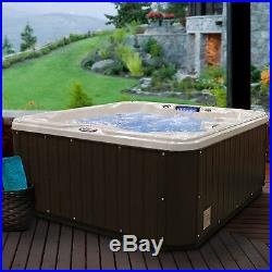 American Spas 5-Person 30-Jet Lounger Spa with Backlit LED Waterfall
