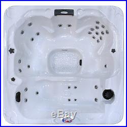 American Spas 6-Person 30-Jet Spa with Backlit LED Waterfall