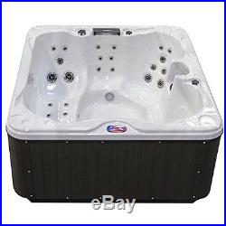 American Spas AM-630LS 5-Person 30-Jet Lounger Spa with Backlit LED Waterfall Ster