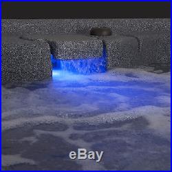 AquaRest Spas 4-Person 12-Jet Plug-N-Play Spa with LED Waterfall