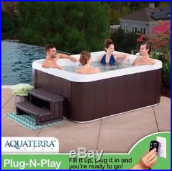 Aquaterra Spas Adriana 21-jet 4-person Spa, Brown, MADE IN USA SHIP FROM FACTORY