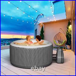 Avenli 800 Liter 57 Inch 3 to 4 Person Inflatable round Hot Tub Victory Spa with