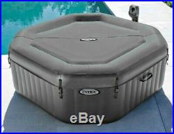 BEST INFLATABLE Hot Tub Spa 120 Bubble Jets 4-Person Octagonal Portable NEW