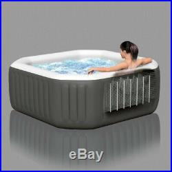 BEST INFLATABLE Hot Tub Spa 120 Bubble Jets 4-Person Octagonal Portable NEW
