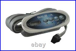 Balboa VL200 min-oval LCD Light Duplex Jets 4-button Panel