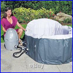 Bestway 2 Person Inflatable Hot Tub + Music Center + 6 Filters + Cleaning Set
