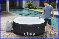 Bestway 4 Person Portable Inflatable Round Hot Tub Jet Spa Pool + Cover Pump Set