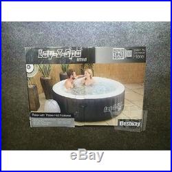 Bestway 54124 Lay-Z-Spa Inflatable Hot Tub, 26 H x 71 W x 71 W, Black/White
