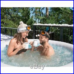 Bestway 54124 SaluSpa 4-Person Round Inflatable Hot Tub Spa with Pump (Used)