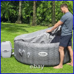 Bestway 54295 SaluSpa AirJet 6 Person Inflatable Portable Hot Tub Spa (Damaged)