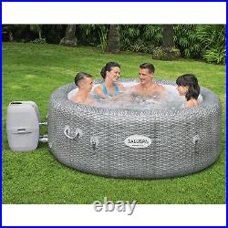Bestway 54295 SaluSpa AirJet 6 Person Inflatable Portable Hot Tub Spa (Damaged)