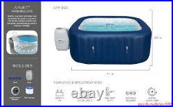Bestway 60022E Bubble Jet 6 Person Inflatable Round Hot Tub Spa + Pump + Cover