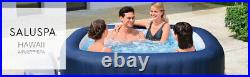 Bestway 60022E SaluSpa Hawaii 6 Person Inflatable Hot Tub Spa with Pump Kit Set