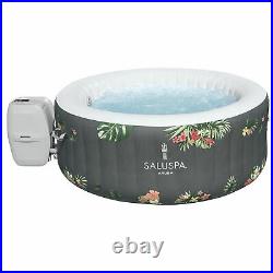Bestway 60062E-BW Aruba 3-Person Portable Inflatable Round Air Jet Hot Tub Spa