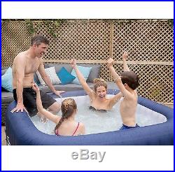 Bestway 6 Person Inflatable Hot Tub + Music Center + 6 Filters + Cleaning Set