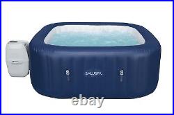 Bestway 6 Person Inflatable Hot Tub Spa with Pump 60022E 71in x 71inx 28in