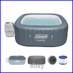 Bestway Coleman Hawaii AirJet Inflatable Hot Tub with EnergySense Cover, Grey