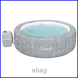 Bestway Coleman Sicily AirJet Inflatable Hot Tub with EnergySense Cover, Grey