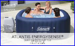 Bestway Hawaii AirJet Inflatable Hot Tub with EnergySense Cover, Blue (Used)