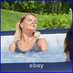 Bestway Hawaii SaluSpa 6 Person Inflatable Square Hot Tub with 114 AirJets, Blue