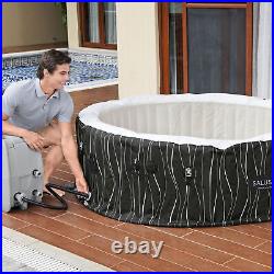 Bestway Hollywood EnergySense Luxe AirJet Inflatable Hot Tub, Black (Open Box)