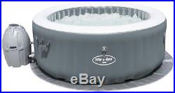 Bestway Lay-Z-Spa Bali 669L 4 Person 81 Air Jet LED Round Spa Hot Tub Grey