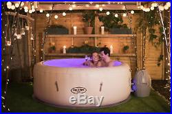 Bestway Lay-Z-Spa Paris Inflatable Hot Tub 4-6 People LED Lighting