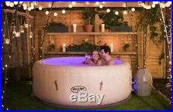 Bestway Lay-Z-Spa Paris Inflatable Hot Tub 4-6 People LED Lighting NEW Free P&P