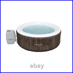Bestway Madrid SaluSpa 120 AirJet 2-4 Person Inflatable Hot Tub Spa, Brown/White