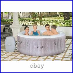 Bestway SaluSpa 71x26 4 Person Inflatable Cancun Hot Tub with Chemical Treatment