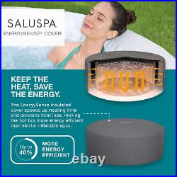 Bestway SaluSpa Aruba AirJet Inflatable Hot Tub with EnergySense Cover, Grey