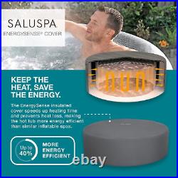 Bestway SaluSpa Honolulu AirJet Inflatable Hot Tub with EnergySense Cover, Grey