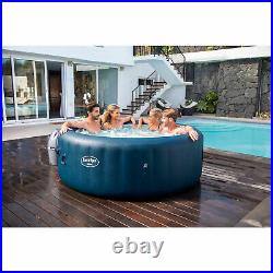 Bestway SaluSpa Milan Airjet Plus Portable Round Inflatable Hot Tub Spa, Blue