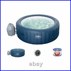 Bestway SaluSpa Milan Airjet Plus Round Inflatable Hot Tub Spa, Blue (For Parts)