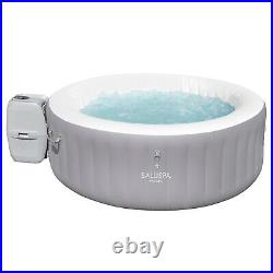 Bestway St. Lucia 67x26 SaluSpa AirJet Inflatable Hot Tub, Gray (Open Box)