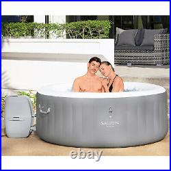 Bestway St. Lucia 67x26 SaluSpa AirJet Inflatable Hot Tub, Gray (Open Box)