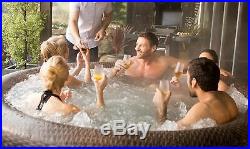 Bestway St Moritz Rattan Lay Z Spa Hot Tub Airjet Inflatable Jacuzzi 5-7 Person