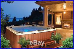 Big 6 Person Hot Tub Jacuzzi 32 Massage Water Jets Cover Patio Deck 6 Person Spa