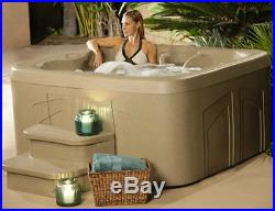 Big Hot Tub Jacuzzi LED Ligths Massage Jets Cover Patio Deck Garden 4 Person Spa