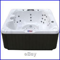 Big Hot Tub Spa Jacuzzi 6 Seater Large Spas Massage Jets LED Waterfal Patio Deck