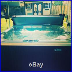 Bolt 6 Person Salt Water Hot Tub With Built In Surround Sound Blue Tooth