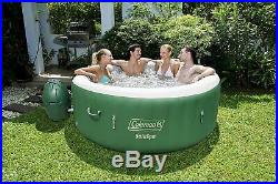 Brand New Coleman SaluSpa Inflatable Hot Tub Spa Green & White In Hand
