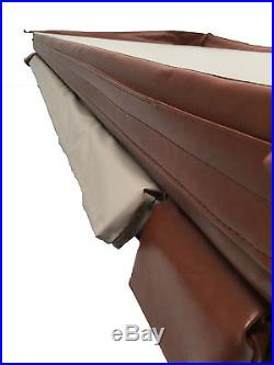 Brown Hot Tub Cover 2200mm x 2200mm Deluxe Heat Lock
