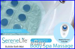 Bubble Bath Massage Mat Tub Spa Body Massaging Bubbling Hot Relaxing Bathing