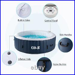 CO-Z 6.8ft Inflatable Hot Tub Portable Jacuzzi 140 Jets and Air Pump for 6