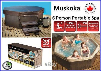 Canadian Spa Haliburton/Muskoka 2013 Latest Model 6 Person 6ft Portable Hot Tub