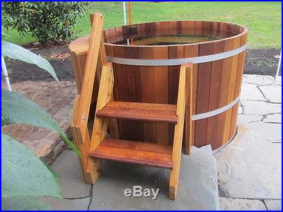 Cedar Wood Hot Tub -Wood Fired seats 4 wooden hottub